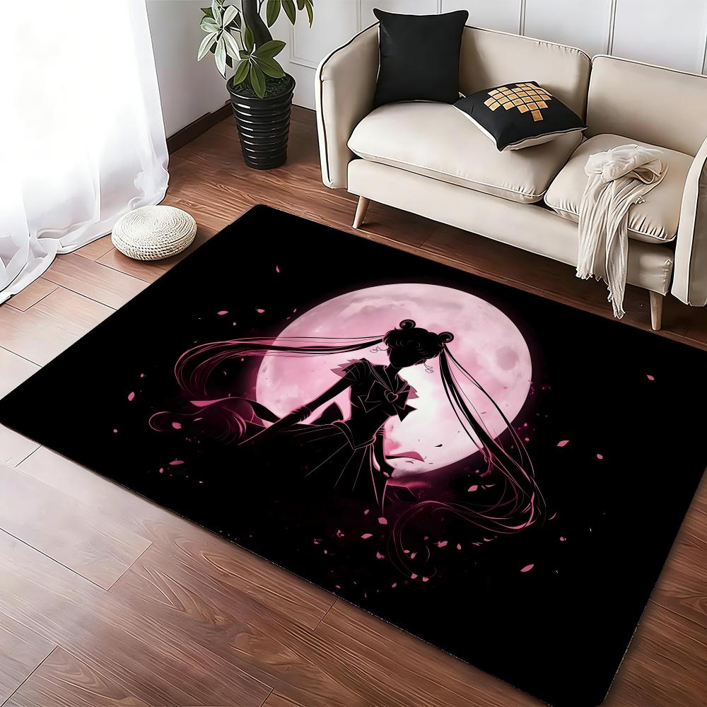Горячий Аниме S-Сейлор М-Лунная Напольный Коврик Уютный Фланелевый Мягкий Толстый Нескользящий Коврик Для Гостиной Спальни Кухни Декор Ковры