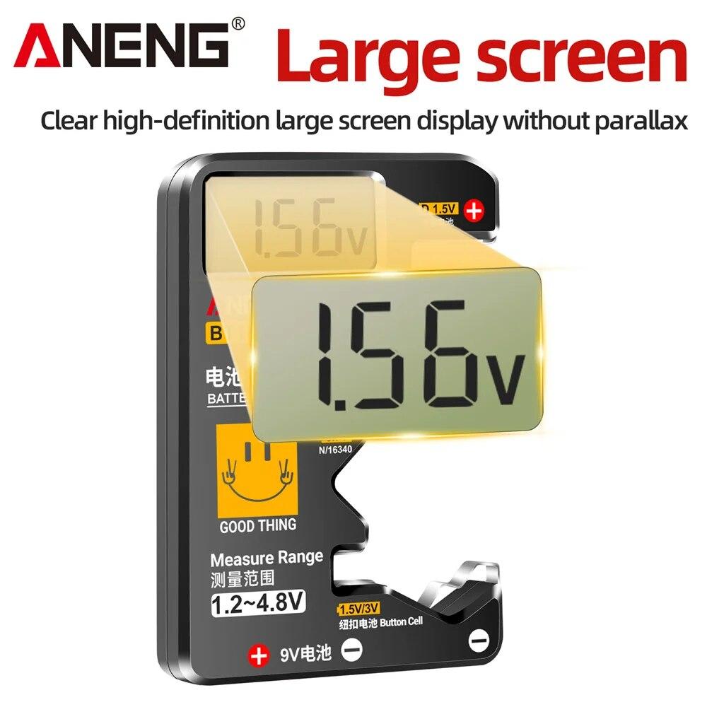 ANENG BT189 тестер батареек таблеточного типа 9 В NDC AA AAA универсальный бытовой ЖК-дисплей тестер батареек портативный аккумулятор детекторы инструменты