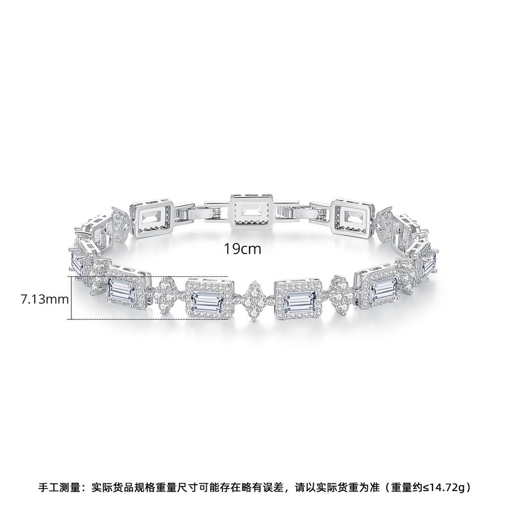 Jinse, Регулируемый женский браслет, Нишевый циркон в стиле холодного ветра, Те же украшения