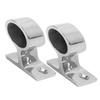 2PCS Stanchion Hand Rail Fitting 316 Stainless Steel Mirror Polishing Rustproof for Boat Yacht Marine