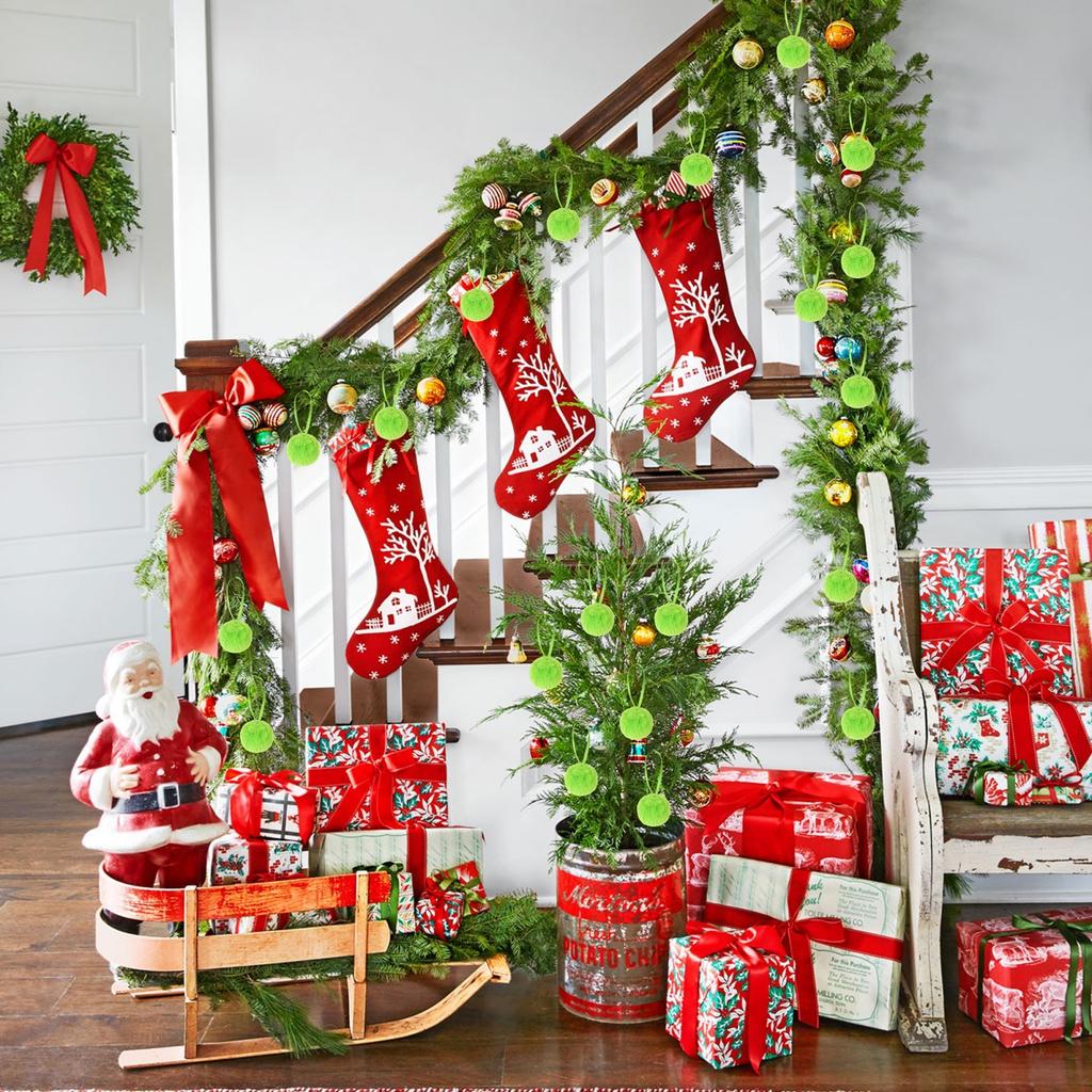 Christmas Decoration Christmas Tree Plush Ball Hanging Decoration Christmas Atmosphere