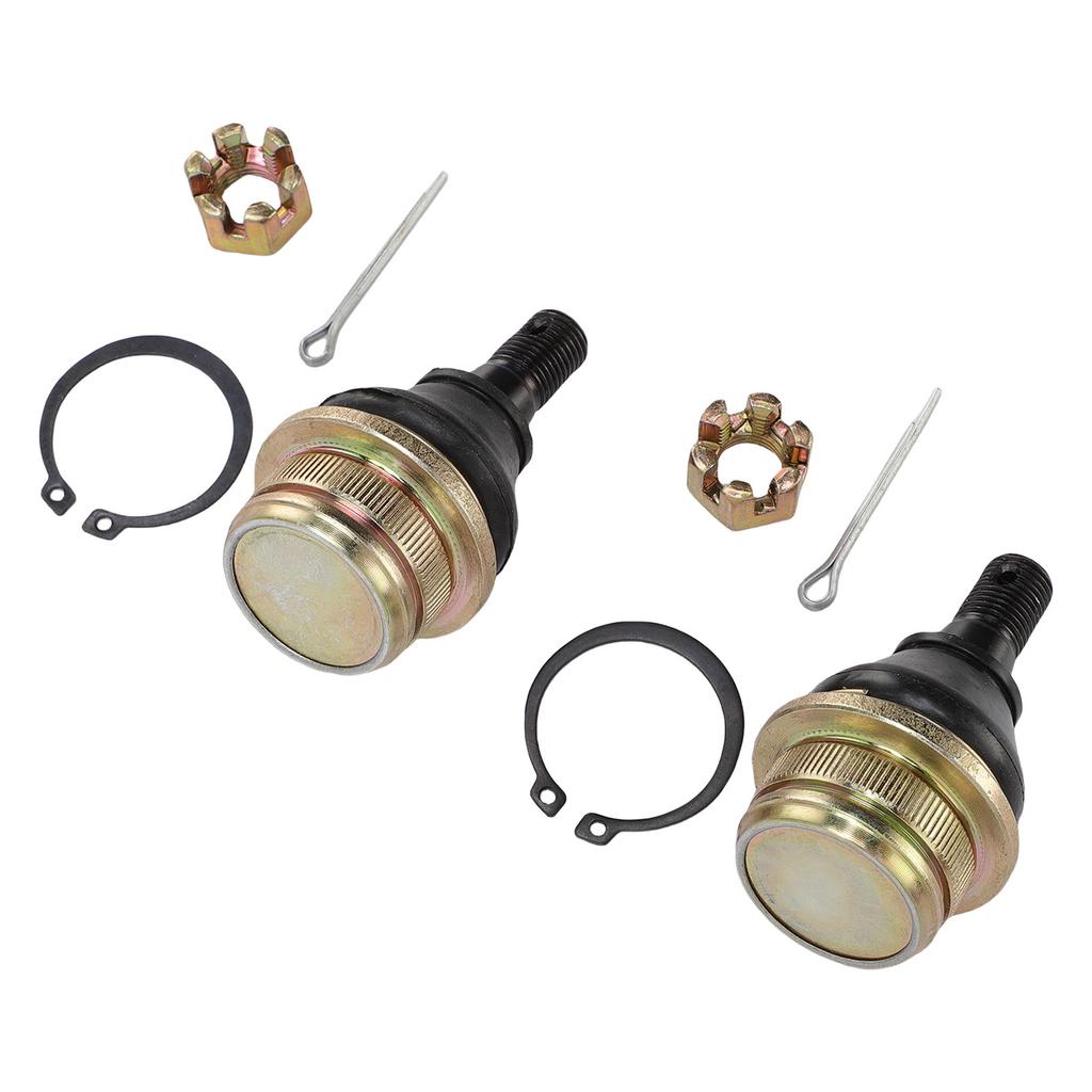 2 шт. Нижние шаровые опоры 59266 1080 Комплект шаровых опор из легированной стали и резины со шлицевыми гайками и шплинтами Замена для KAF400