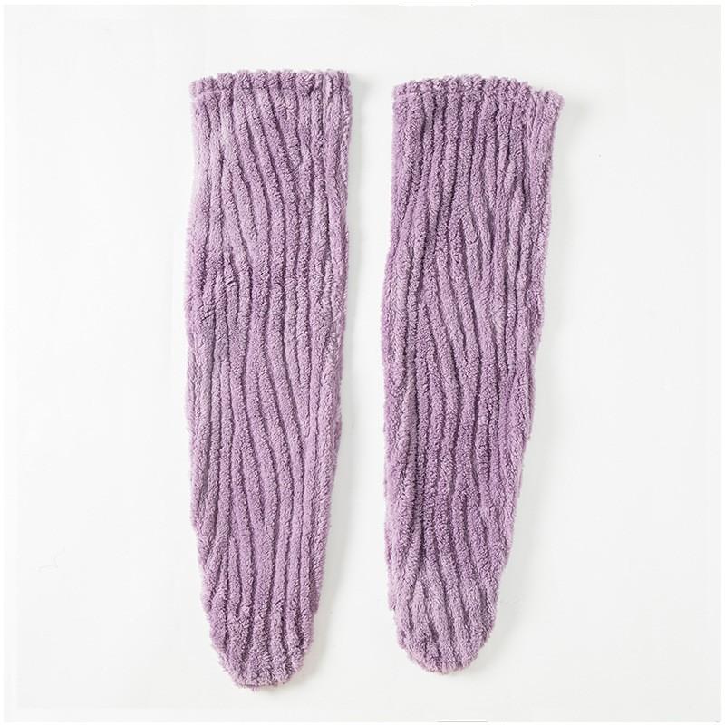 Коралловые Флисовые Наколенники Длинные Носки Зимние Термо Ноги для Пожилых Уход за Суставами в Старости
