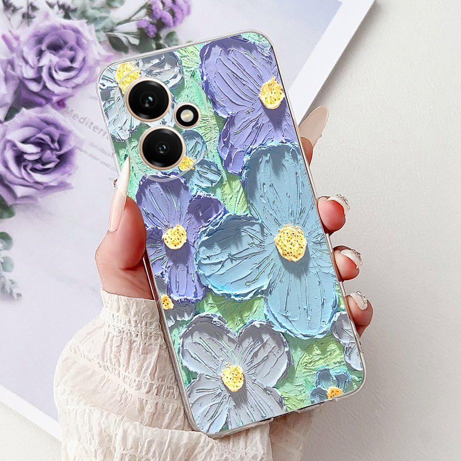 Для Huawei Honor 400 400 Pro Чехол Узор Дракон Любовь Сердце Животные Задняя Крышка Мягкий Силикон ТПУ Прозрачный Бампер Защита Камеры