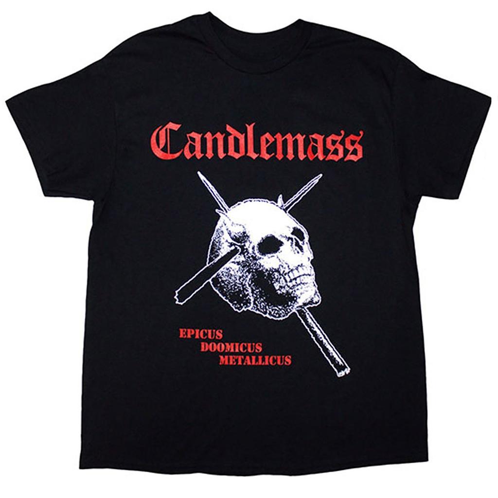 Candlemass Epicus Doomicus Metallicus Casual Tshirt Mens and Womens Luxury Brand Top