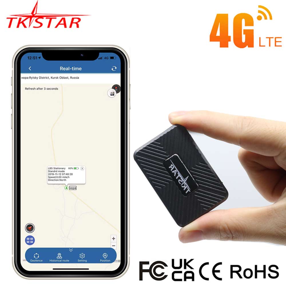 Car Tracker 2G 4G Mini GPS Tracker Car 1500mAh TKSTAR 4G GPS Tracker Locator 2G 4G Magnet Free APP Vehicle GPS PK TK905 GF07
