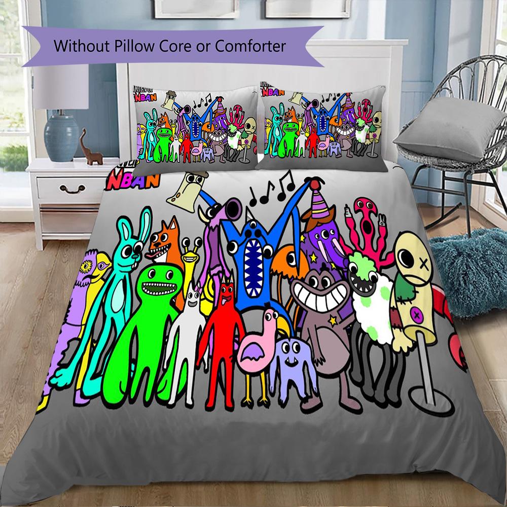 Garten of Banban Cartoon Set Pattern Bedding,Quilt Set Quilt Cover Pillowcase Home Birthday Gift (1*duvet cover+2*pillowcase,without core)ZSJT0917131