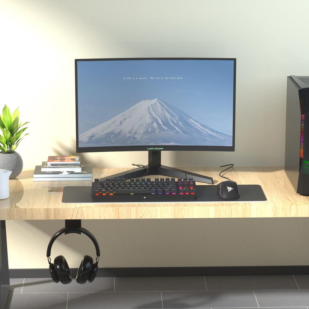 Подставка для наушников Cozycase, настенное крепление, настольная вешалка для наушников, прочный стильный держатель для наушников, хранение кабеля, вешалка для наушников, черная загрузка - [Super