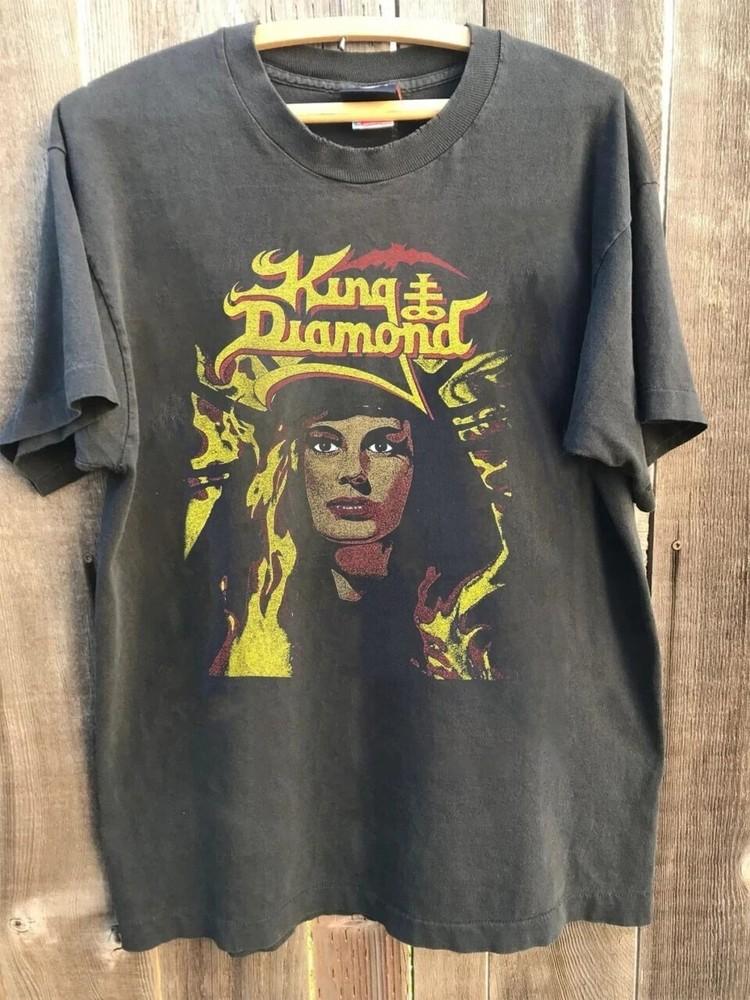 Vintages King Diamond Charcoal Color Reprint Shirt Men Women S-5XL Unisex T-Shirt