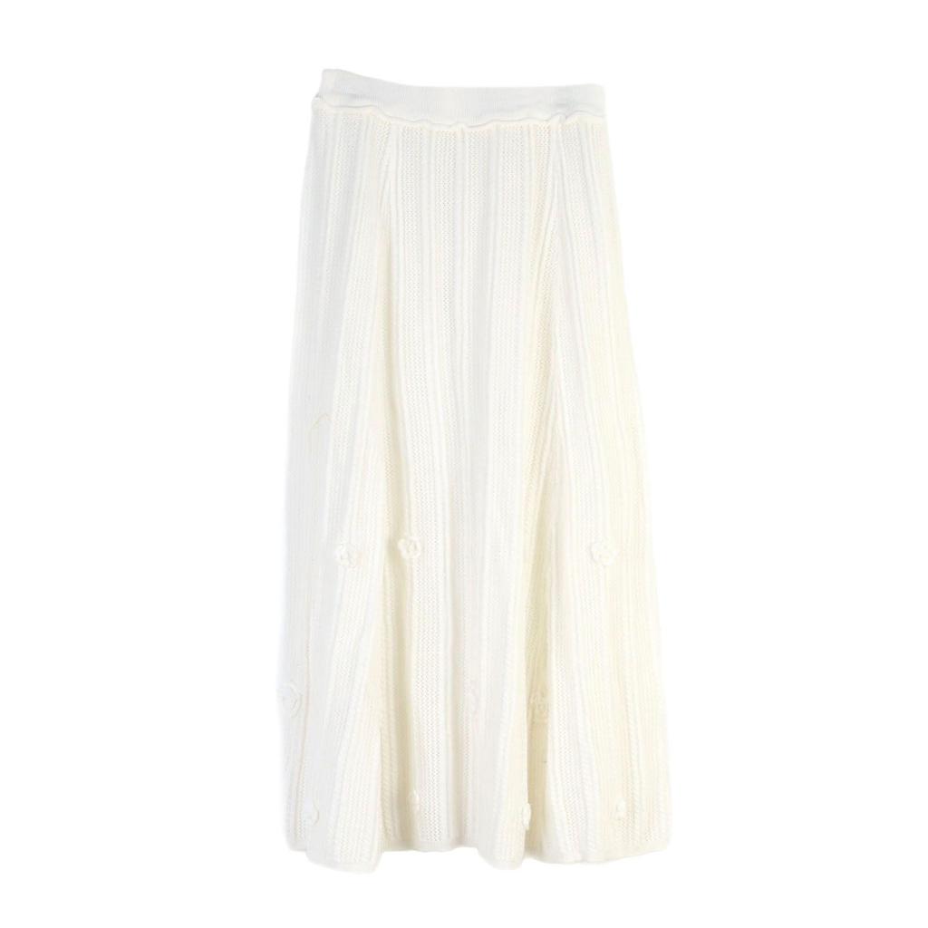 Женский трикотажный комплект «Камелия»: Кардиган, Жилет + Юбка – Весенне-летний стиль лесной феи