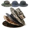 Camouflage Boonie Hat Tactical Bucket Hats Panama Summer Cap Hunting Hiking Outdoor Camo Sun Caps Men