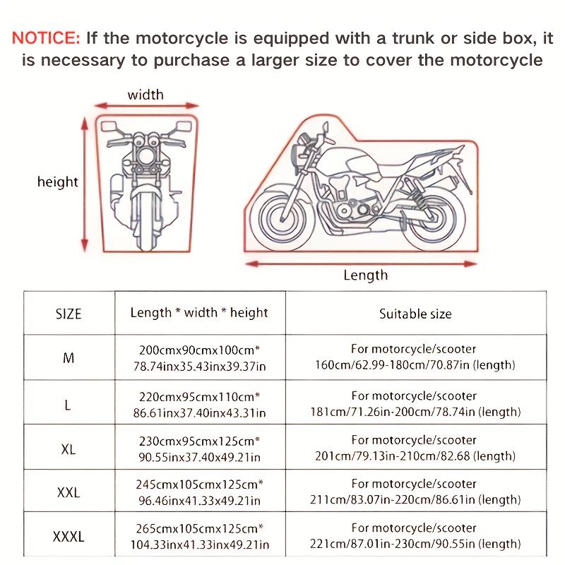 1 шт. Водонепроницаемый чехол для мотоцикла, ткань Оксфорд 210D, противоугольная пряжка, универсальная посадка, подходит для различных моделей мотоциклов, электрических