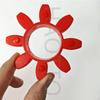 8pcs Polyurethane coupling buffer pad GR10-180 rubber elastic shock absorber block hollow star shaped plum blossom pad hexagonal