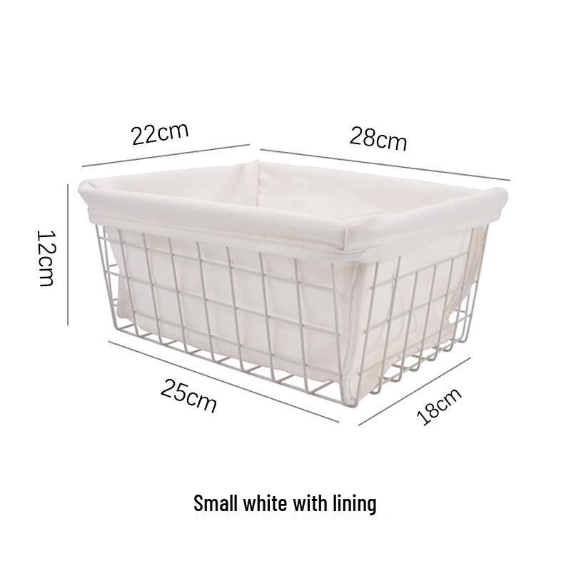 Скандинавская корзина для хранения из железа для одежды, ванной комнаты и кухни