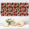 12-Piece Artificial Rose Hydrangea Flower Wall Backdrop, Faux Hanging Floral Panel Decor for Wedding Bridal Shower Party Decor