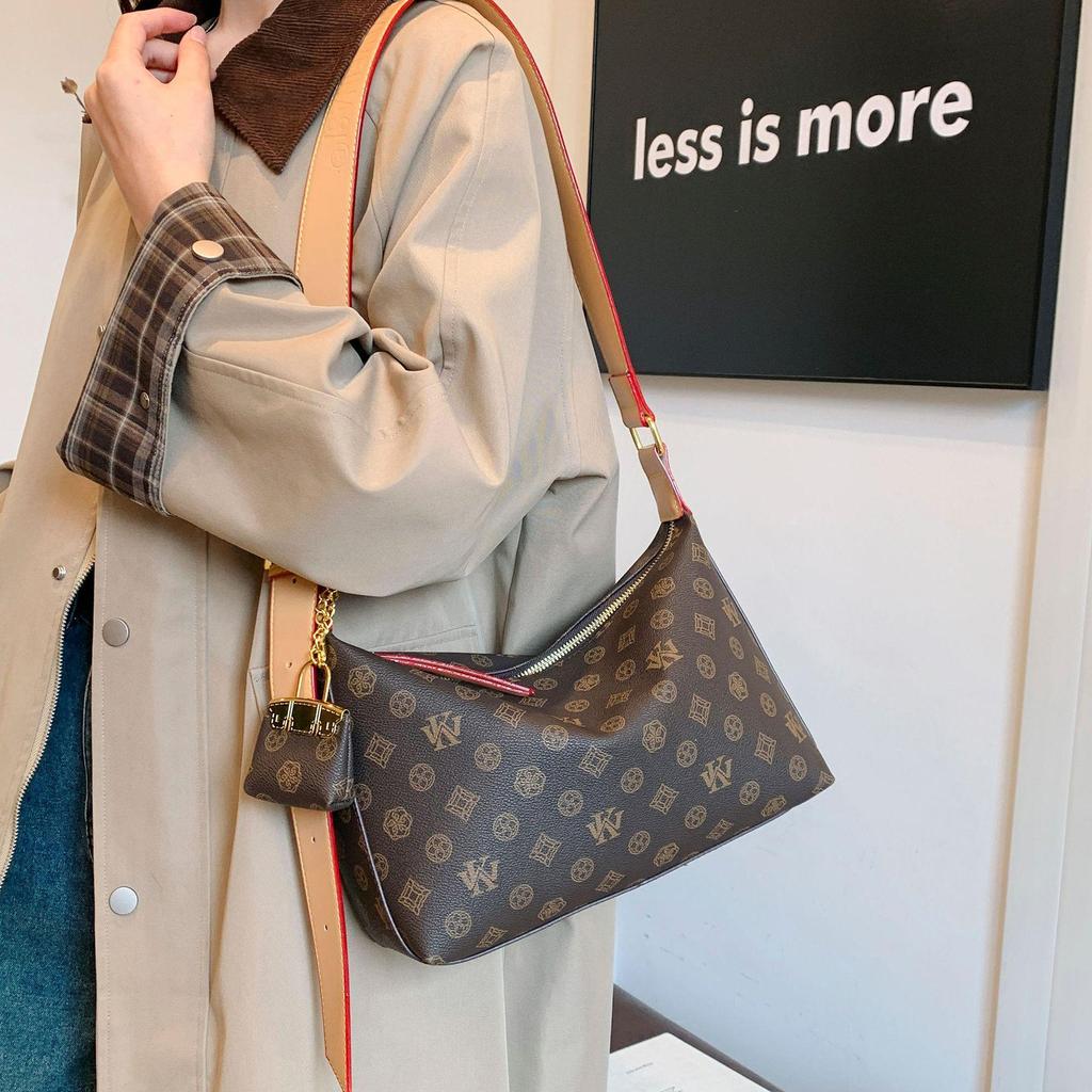 2025 Vintage Crescent Shoulder & Crossbody Bag - High-End Women's Fashion Handbag