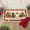 Christmas Floor Mats, Home Entrance Entrance Door Atmosphere Mats, Stain-resistant, Wear-resistant And Easy To Care For