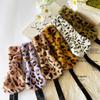 Solid Color Leopard Headbands Plush Warm Scarf Fashion Ear Warmer Women Headwear