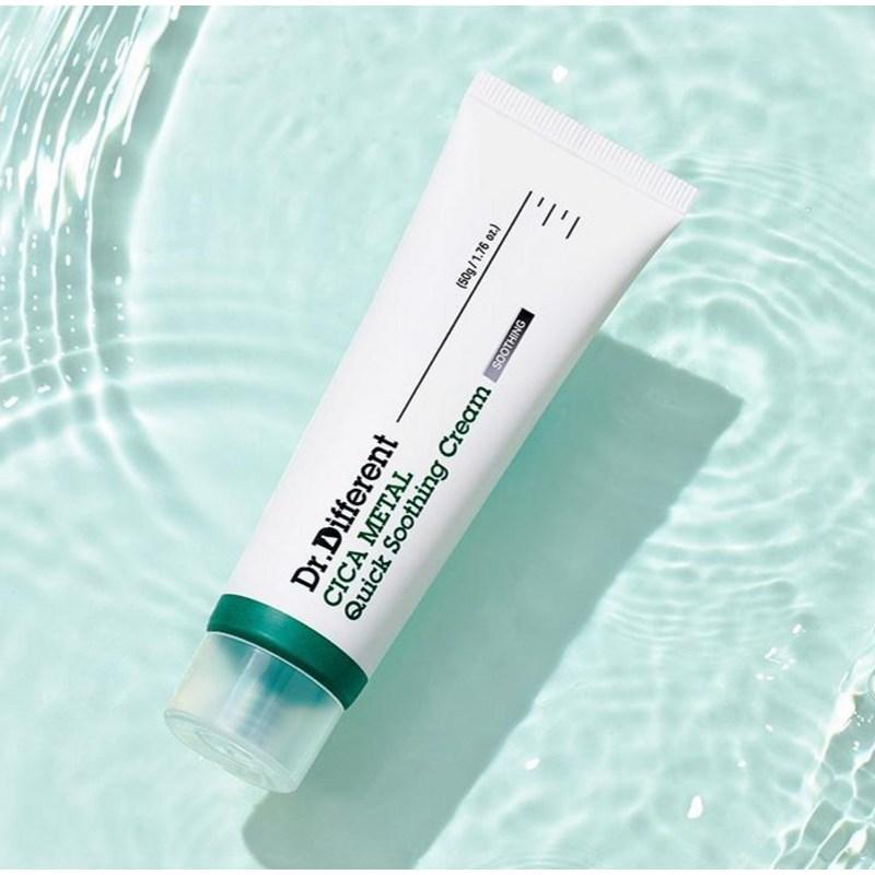 Dr.Different Cica Metal Quick Soothing Cream 50g (1 / 2 pcs)