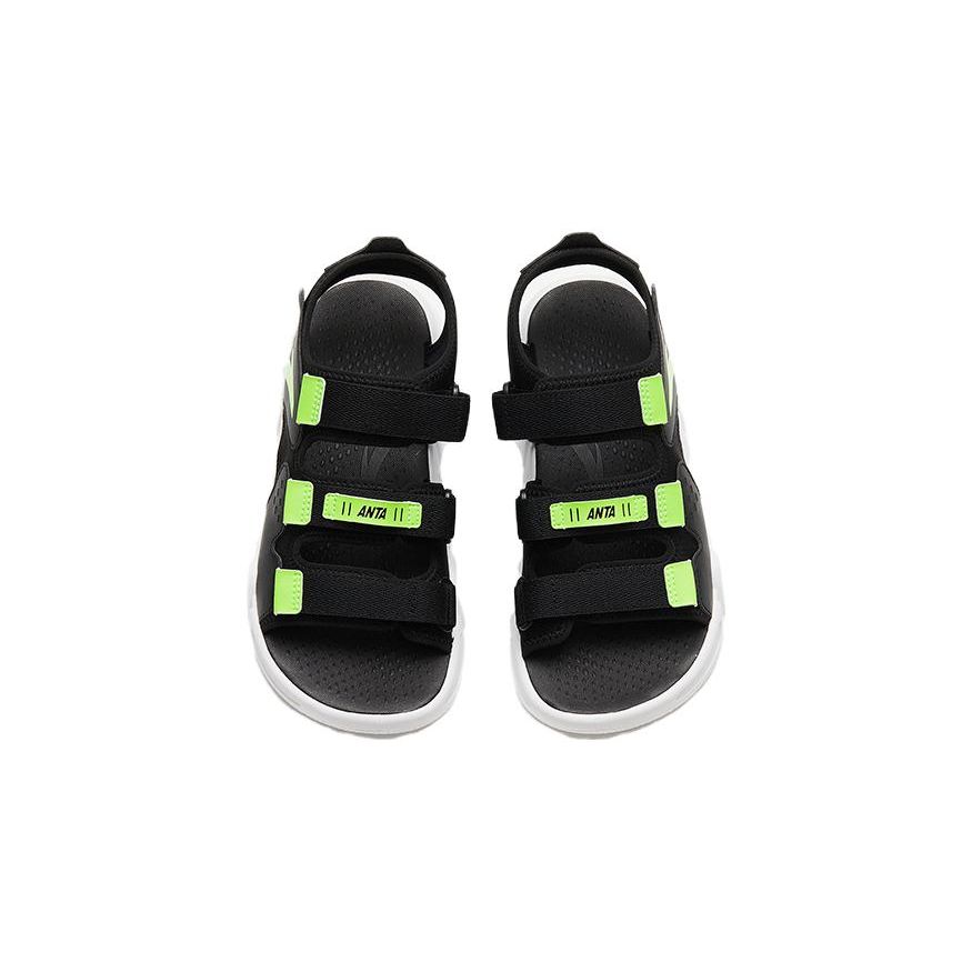 Anta Амортизирующие прочные детские сандалии Детские сандалии Черные зеленые A312326962H-2