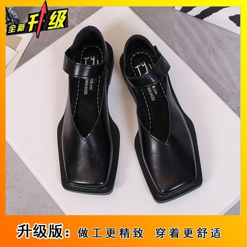 Универсальные ретро сандалии-баотоу на низком каблуке для женщин, весна-лето 2025, новая женская обувь из маленькой кожи