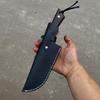 6.3 Inch Chopper Knife Handmade Forged Damascus Steel Blade Ebony Handle Chop Slicing Cleaver Kitchen Knife Meat Poultry Tools