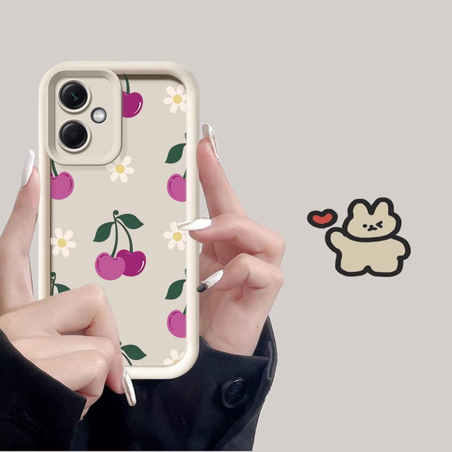 Чехол для телефона для Xiaomi Poco F8 X3 NFC C61 X3 Pro C51 C50 Мультяшный узор с вишней