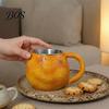 Resin Planet Pattern Cup 300ml 3D Coffee Mug with Stainless Steel Liner, Realistic Solar System Relief Water Decorative Beverage Container Cup,