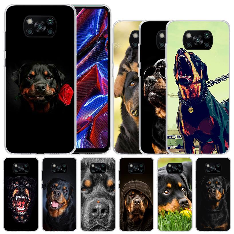 Rottweiler Dog Soft Cover for Xiaomi Poco F7 Ultra X7 X6 X5 Pro M7 Phone Case Redmi 15 15C 13 13C 12 12C 10 10C Print Shell Poco