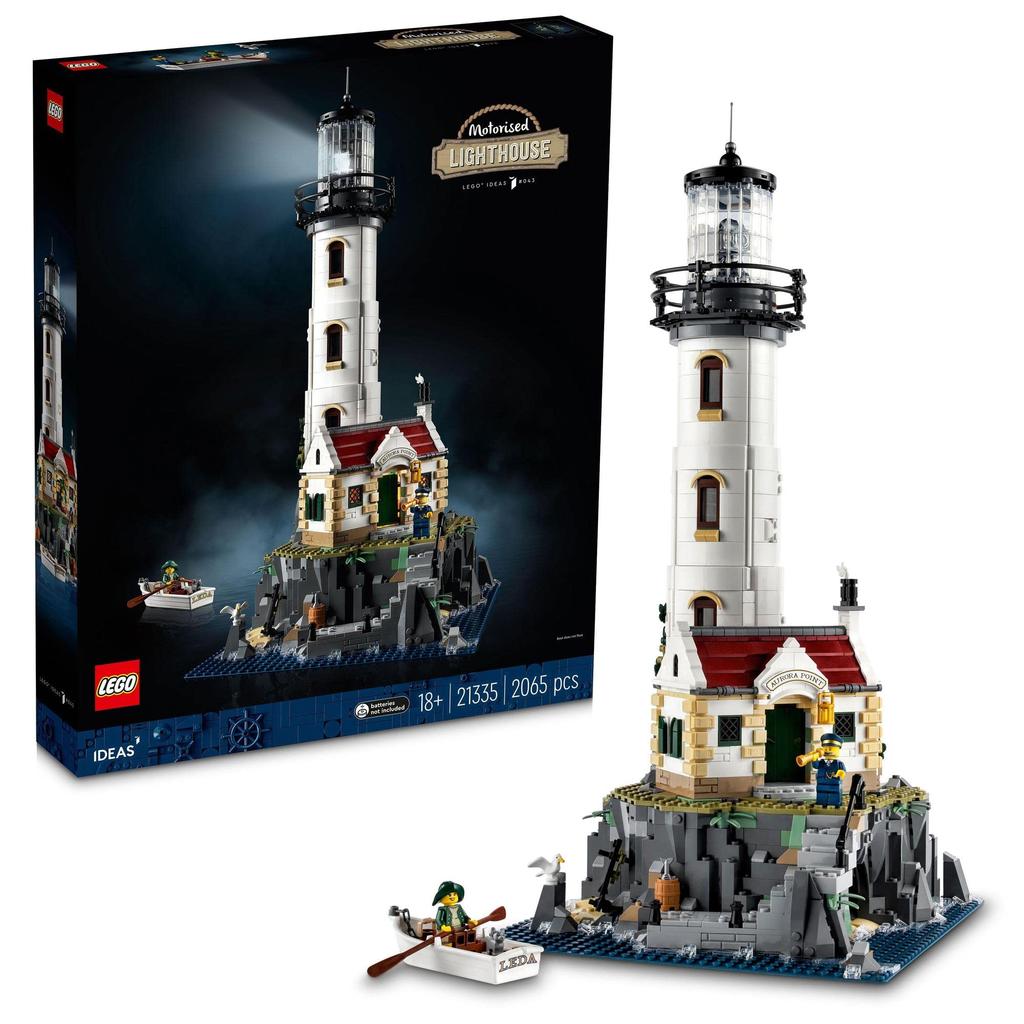 LEGO Ideas Lighthouse (with Motor) Toy, Gift for Birthdays, Christmas, Men, Women, Interior Decor, Stylish, Mom, Dad, 21335