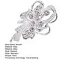 Lady Brooch Rhinestone Anti-slip Shouder Bag Suit Coat Collar Hat Scarf Sweater Pin Party