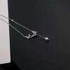 Shiny Zircon Butterfly Necklace For Women Charm Pearl Clavicle Chain