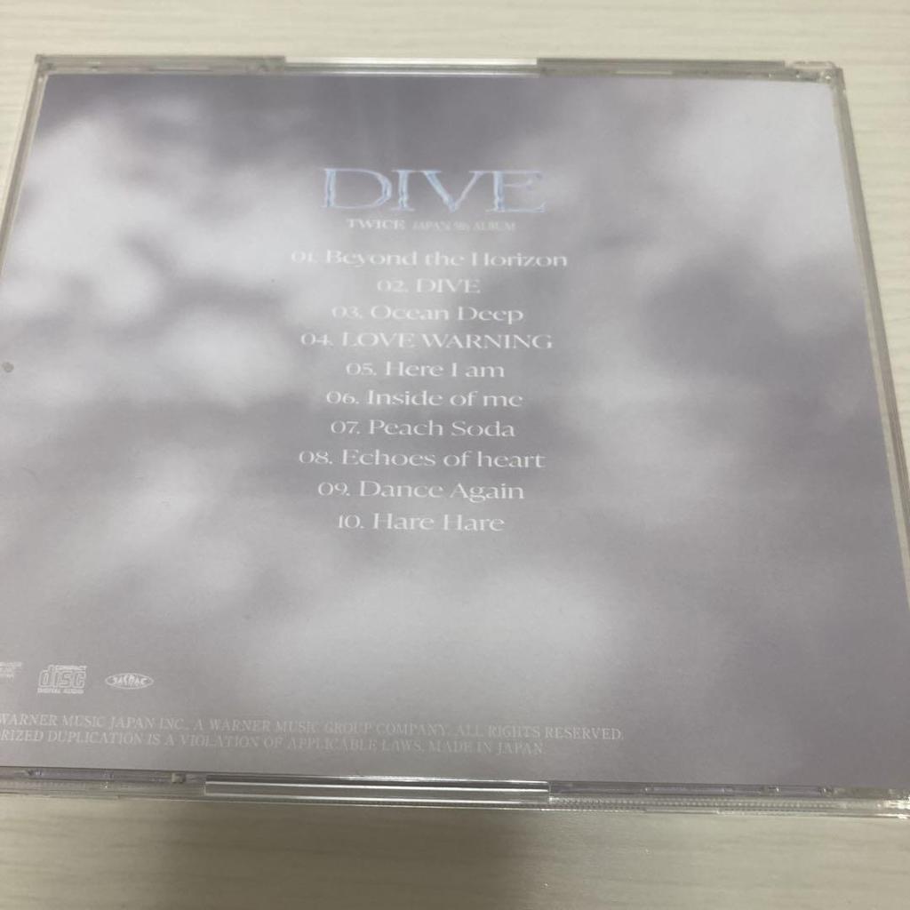 [USED] TWICE DIVE CD Regular Edition Bonus Cardmina