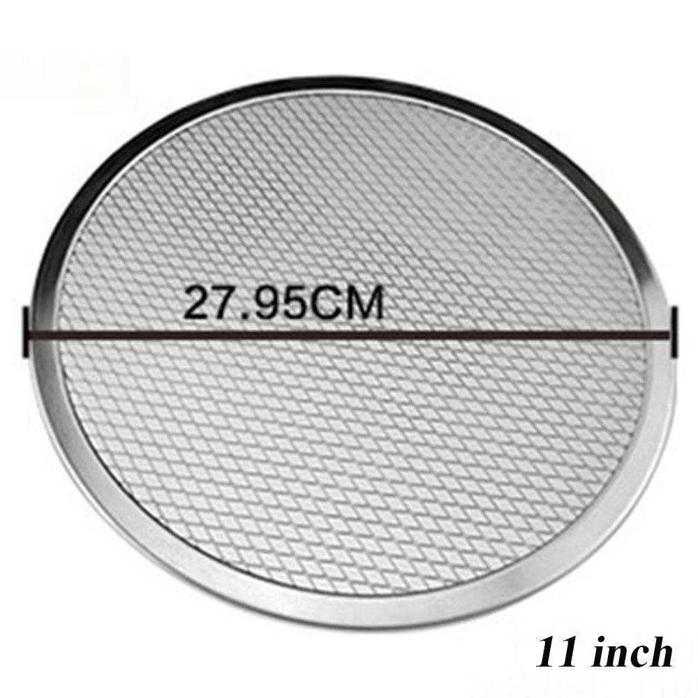 6''-12'' Home  Oven Net Kitchen Baking Tray Aluminium Mesh Plate Pan Pizza Screen