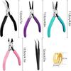 4 Pack Jewelry Pliers Jewelry Making Pliers Tools Kit With Needle Nose Pliers/Chain Nose Pliers, Round Nose Pliers