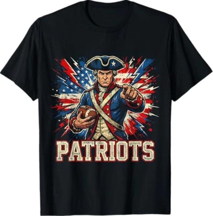 Vintage Patriots High School Spirit Go Patriots Love T-Shirt