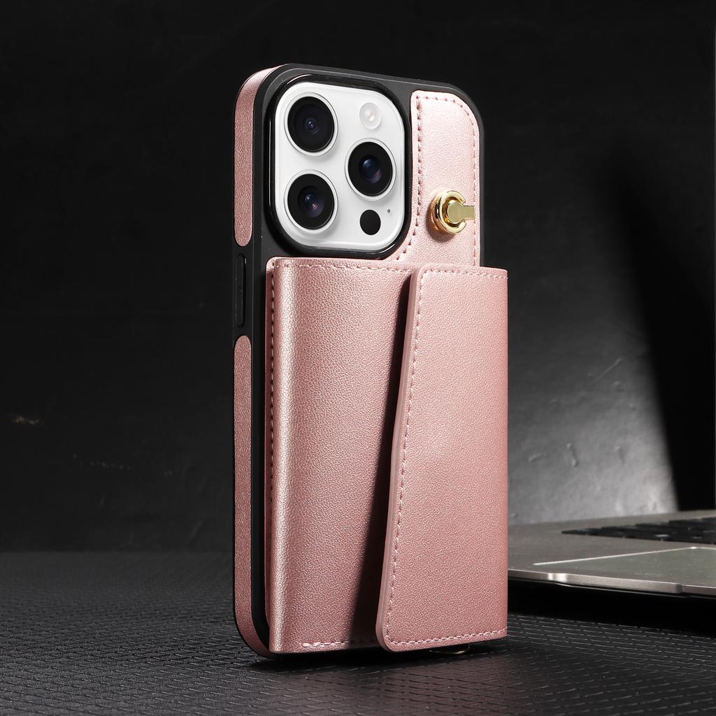 Кошелек Наплечный ремень Чехол для телефона Для iPhone 16 15 14 13 12 11 Pro Max Модный шнурок Кожаный чехол с отделениями для карт Для 16 15 14 Plus