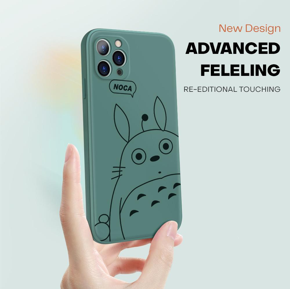 Мягкий силиконовый квадратный противоударный чехол Ghibli Миядзаки Хаяо «Мой сосед Тоторо» с полным покрытием для защиты камеры