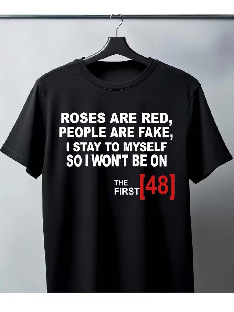 T - shirt Roses Are Red Cynical Quote Design