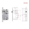 Silent Door Lock Cylinder Security Mechanical Lock New Door Lock Body  Door