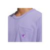 adidas Футболка Originals SS24 CVD U2 Series, свободная, быстросохнущая, с карманом, с коротким рукавом, мужские топы, фиолетовые JM7293