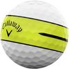 Callaway Chrome Soft 360 Degree Yellow Stripe Golf Balls 3-Piece 3-Ball Sleeve Pack Premium Distance