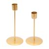 Candle Holders Set of 2 Metal SingleHead Vintage Decorative Candlesticks for Wedding Dinning Party