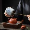 Креативная сине-белая фарфоровая герметичная банка для чая с бамбуковой крышкой Винтажная керамическая банка для хранения кофейных зерен, конфет Контейнер для еды
