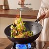 COOKER KING 30cm Forged Titanium Wrought Iron Wok