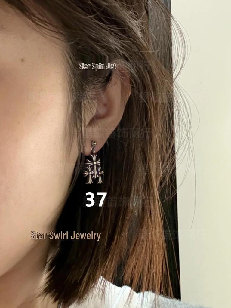 Новые висячие серьги G-Dragon с цветными бриллиантами для мужчин и женщин, белая медь, тайское серебро, серебряная игла s925