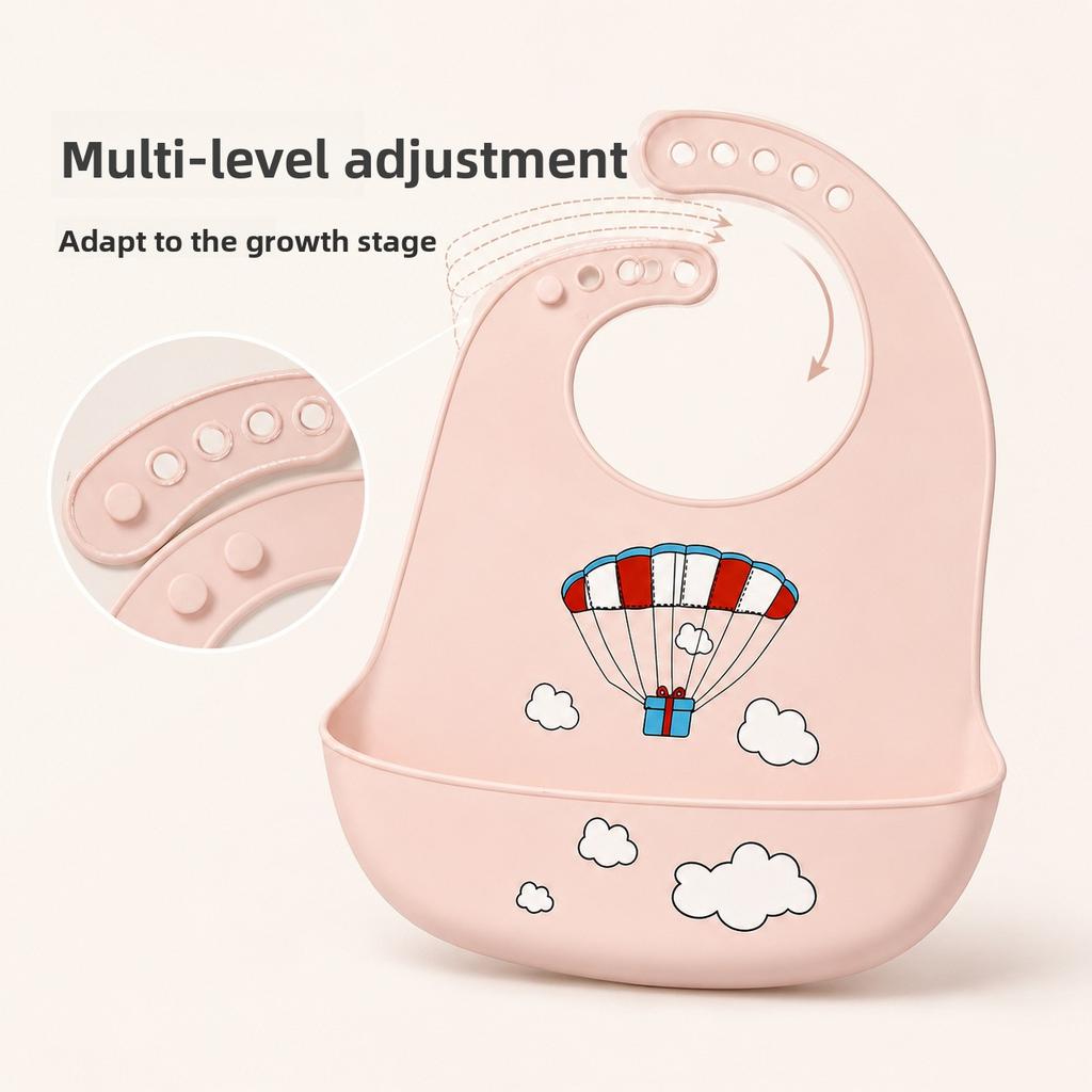 3D Silicone Baby Bib Waterproof Wash Free Infant Feeding Bib Saliva Towel For Newborns Toddlers Soft Safe Mother And Baby