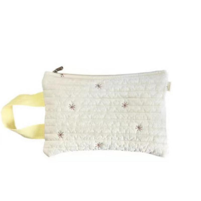 Вышитый чехол для детской коляски Съемный чехол для салфеток Держатель для бумаги Коробка для хлопковых салфеток Удобный мешок для хранения влажных салфеток