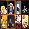 Чехол для телефона M-Monogatari S-Series Аниме Для Samsung S24,S21,S22,S23,S30,Ultra,S20,Plus,Fe,Lite,Note,10,9,5G Черный Мягкий Чехол