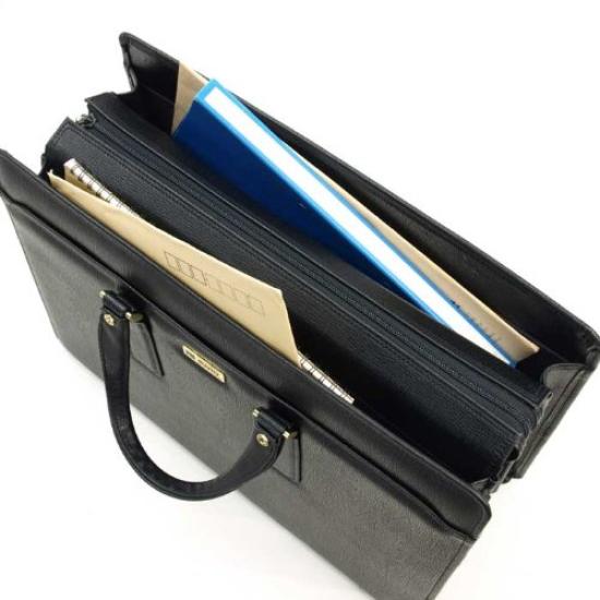 Briefcase 45cm B4 File Size Compatible Side Made In Made In Black [both Pockets, Japan, Toyooka] 22027-01
